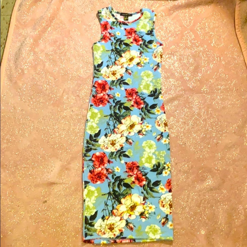 Tight floral dress